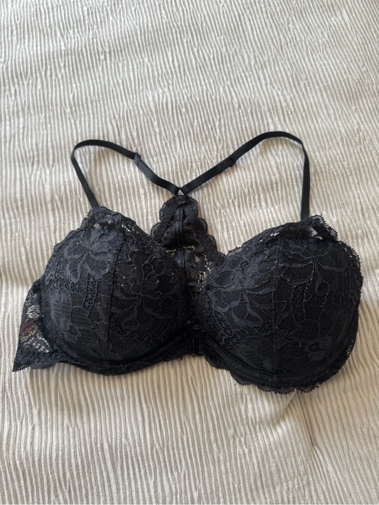 PINK Victoria's Secret Other - PINK Victoria's Secret Black Lace Racerback Push-Up Bra
